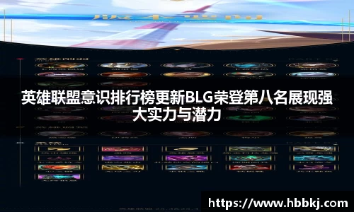 英雄联盟意识排行榜更新BLG荣登第八名展现强大实力与潜力